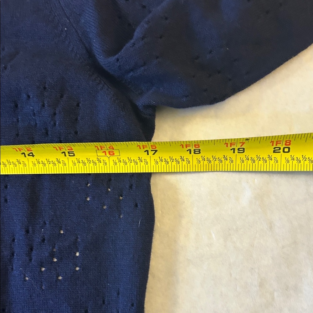 Bill Blass Navy Knit Pullover Sweater Set - Picture 12 of 16